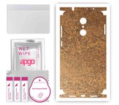 apgo Protective Skin Sticker for the back+sides compatible with Xiaomi Redmi 5, Full Wrap Film, Foil, Vinyl - Pattern Rusty Copper