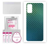 apgo Protective Skin Sticker for the back compatible with Xiaomi Poco M3 Pro 5G, Wrap Film, Foil, Vinyl - Pattern Carbon Chameleon CAKA1