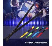 Par de baquetas 5A Stick Nylon para batería ligera profesional rojo