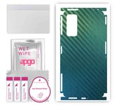 apgo Protective Skin Sticker for the back+sides compatible with Xiaomi Poco F4 GT, Full Wrap Film, Foil, Vinyl - Pattern Carbon Chameleon CAKA1