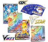 Nuevas cartas de Pokémon brillantes VSTAR GX EX VMAX MEGA TAG TEAM Charizard Pikachu colección batalla juego de cartas coleccionables juguetes para niños regalo 30PCS - VMAX