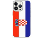 Funda iPhone - Drapeau Croatie - iPhone 13 Pro - Souple - Multicolore - Verticale