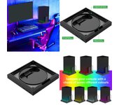 Soporte LED RGB para Xbox Series X/S, soporte vertical iluminado, soporte de consola con iluminación RGB de colores, decoración