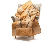 Plaid in Raso di cotone per letto caldo Geo Chain Alviero Martini