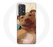 Coque pour Samsung Galaxy A52 American Pit Bull Terrier Marron