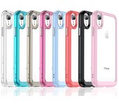 Funda para iPhone XR, funda para iPhone X XR XS Max, a prueba de golpes, colorida, con borde suave, de silicona transparente, para iPhone XR de 6,1 pulgadas For iPhone XS Max gris
