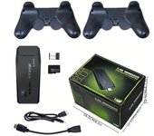 Consola de juegos inalámbrica M8 Consola de juegos portátil con controlador inalámbrico 2.4G*2 Receptor inalámbrico*1 Cable USB*1 Cable HDTV*1 y tarjeta TF de 64 GB 64G