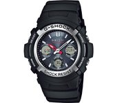 Casio Reloj analógico digital de acero inoxidable negro redondo G-SHOCK AWG-M100-1AJF [G-SHOCK MULTIBAND6] para hombre