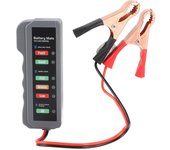 Probador de batería de coche de 12 V, 6 luces LED, pantalla, comprobación del estado del alternador, herramienta de diagnóstico automotriz