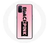 Funda Oppo A53 Blackpink Grupo K-pop Logo Negro Rosa Fondo Rosa