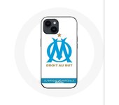 Coque pour Iphone 14 Plus Olympique de Marseille Logo Fond Blanc - Maniacase