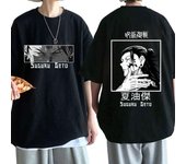 Camiseta de Anime japonés Jujutsu Kaisen, camisetas gráficas de Suguru Geto Eyes, camisetas de algodón de manga corta de gran tamaño Unisex, ropa de calle L