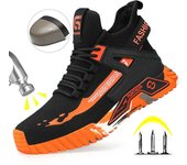 Zapatos de seguridad para el trabajo para hombres Zapatos de trabajo con punta de acero y caña alta Zapatos de seguridad antiperforación para hombres Botas de seguridad para mujer Zapatos indestructibles para hombre 36