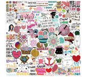 10/50 Uds aguja de ganchillo bola de lana en forma de corazón pegatinas decorativas creativas pegatinas estéticas portátil álbum de recortes maleta pegatina linda divertida 10pcs
