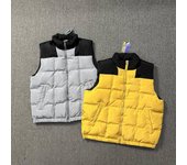 Chaleco de algodón estilo americano Corteiz con letras de Alcatraz bordadas - Chaqueta de hip hop de invierno para hombre Large gris