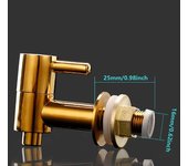 Grifo de agua de acero inoxidable 304 para cerveza, jugo, bebida, vino, dispensador de barril, 16 mm