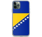Funda iPhone - Bosnia-Herzegovina - Drapeau - Souple - Multicolore - Compatible iPhone 11 Pro