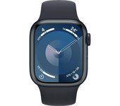 Apple Watch 9 GPS + Cellular 41mm Correa Deportiva M/L, medianoche (MRHT3ET/A)