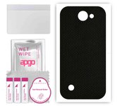 apgo Protective Skin Sticker for the back compatible with LG K30, Wrap Film, Foil, Vinyl - Pattern Matrix