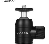 Cabezal de bola para trípode con giro de 360 grados compatible con cámara DSLR, trípode, palo de selfie, monopie