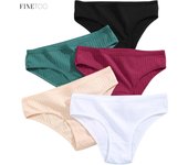 FINETOO Braguitas de algodón puro para mujer, tallas grandes, cómodas, sexys, de color liso, tallas XS a 6XL XS negro