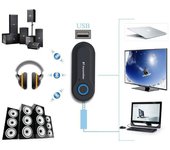 Transmisor Bluetooth Adaptador de Audio Jack de 3,5 MM Adaptador de transmisor de Audio estéreo inalámbrico Bluetooth para auriculares de PC TV