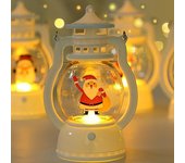 Luz LED nocturna pequeña para Navidad, farolillos colgantes portátiles, adornos festivos para fiesta, decoración de Papá Noel dance santa claus
