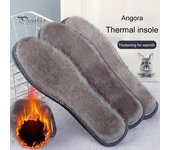 2 pares de plantillas de felpa cálidas de invierno para zapatos de piel sintética gruesa y forro polar, almohadillas térmicas y esponjosas para botas de hombre y mujer. 42