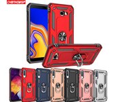 Armadura a prueba de golpes para Samsung Galaxy A10 A30 A50 A70 A6 A8 A7 A9 J4 J6 J8 J5 J7 S8 S9 S10 Plus A8 2018 plata
