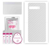 apgo Protective Skin Sticker for the back compatible with Asus ROG Phone 3 ZS661KS, Wrap Film, Foil, Vinyl - Pattern Transparent Carbon