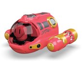 Barco a motor de control remoto, juguete rociado a prueba de agua para niños con doble hélice de doble hélice 2.4G color rosa
