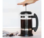 i cafilas Cafetera de acero inoxidable de 1000ml, cafetera de prensa francesa, taza de café de vidrio de borosilicato
