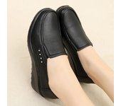 Zapatos Casuales de Moda para Mujer Zapatos de Plataforma con Cuña para Dama Zapatos Cómodos de Altura Talla Grande 41 negro