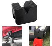 Adaptador universal de almohadilla de soporte de gato cuadrado de goma, herramienta de soldadura de pellizco, protector de suelo, elevador de coche, protector antideslizante, reemplazo de vehículo negro