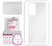 apgo Ultra Clear Protective Skin Sticker for the back compatible with Motorola Edge 20 Pro, Wrap Film, Hydrogel Film, Flexible, Soft TPU with position