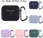 Accesorios para auriculares, funda protectora de silicona, funda a prueba de golpes para Apple AirPods 3 de tercera generación