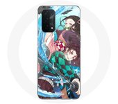 Coque pour Oppo A74 5G Tanjiro et Nezuko Demon Slayer Kimetsu no Yaiba Anime - Maniacase
