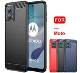 Funda de fibra de carbono para Motorola Moto G13 G23 G53 G73 E13 E32 E22 E22i G 5G Edge 40 20 Pro 30 Lite Neo X30 X40 S30 Pro For Moto G13 negro