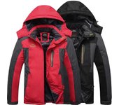 Chaquetas de invierno para exteriores para hombre: Chaquetas de montañismo gruesas, forradas de terciopelo, resistentes al viento, impermeables y cálidas en tallas grandes. 7XL