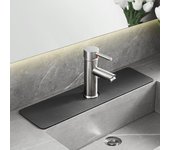 Almohadilla de diatomita para grifo, alfombrilla protectora contra salpicaduras para fregadero multifuncional, bandeja de piedra absorbente de agua de secado rápido para la organización de la cocina y el baño S blanco