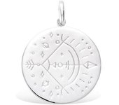 Les Trésors De Lily [R3861] - Pendentif argent 'Sagittaire' argenté (rhodié) - 20 mm plata