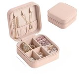Organizador De joyas, estuche De joyería De viaje, caja De joyería portátil, almacenamiento De cuero, Joyeros, Organizador De Joyas