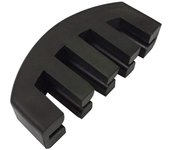 Silenciador de goma para violín YFFSFDC Sordina para violín Para práctica nocturna 4/4 Ligero, compacto, portátil, negro