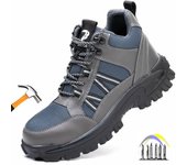 Zapatos de trabajo protectores con puntera de acero, botas de trabajo antipinchazos para hombres, zapatos de seguridad cómodos, regalo para hombre, zapatillas de seguridad para el trabajo 36