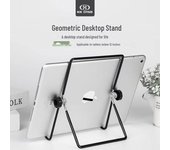 Soporte ajustable y plegable para teléfono móvil y tableta: soporte triangular portátil de alambre de hierro Small Bag negro