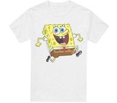 Camiseta de running de Bob Esponja para hombre M blanco