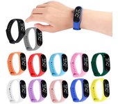 Reloj para niños adecuado para estudiantes, relojes electrónicos al aire libre, pantalla, tiempo de visualización One Size negro