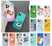 Funda de teléfono para Iphone 14 13 12 11 Pro Max Xs Max Xr X 12mini 14 Plus Se Sushi Funda Capa Cell iPhone 12