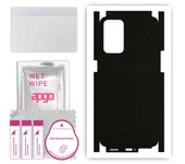 apgo Protective Skin Sticker for the back+sides compatible with Oppo Reno 6 5G, Full Wrap Film, Foil, Vinyl - Pattern Matrix