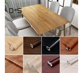 Pegatinas de pared de grano de madera de 10 metros, papel tapiz rústico vintage fácil de despegar y pegar, pegatinas autoadhesivas impermeables para decoración de paredes de muebles S